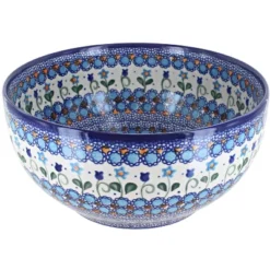 Blue Rose Polish Pottery 75 Vena Large Mixing Bowl -Blue Rose Pottery Store GUEST 7a4b414f dd69 49fe 8b52 fd1b8afa88bc