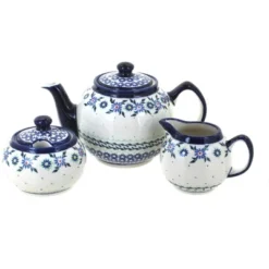 Blue Rose Polish Pottery 5960 Zaklady 3 PC Tea Set -Blue Rose Pottery Store GUEST 7a9ce2de 09ef 4b3e 85d0 57e8475df4d2