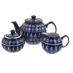 Blue Rose Polish Pottery 5960 Zaklady 3 PC Tea Set -Blue Rose Pottery Store GUEST 7ac2a108 05f4 4f29 965c cad18da082e8