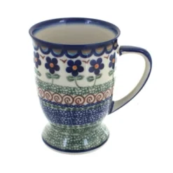 Blue Rose Polish Pottery 49 Vena Pedestal Coffee Mug -Blue Rose Pottery Store GUEST 7aef1c86 517a 4b6f 98bb b270e32266d0