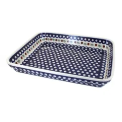 Blue Rose Polish Pottery 372 Zaklady Large Rectangular Baker -Blue Rose Pottery Store GUEST 7bb1226d 52c8 4cf3 b89b d46894e8291d