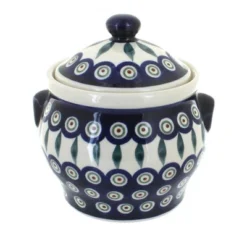 Blue Rose Polish Pottery 1098 Zaklady Medium Canister -Blue Rose Pottery Store GUEST 7c861d1f 076c 40fd a3aa 9e187e12b47a