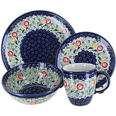 Blue Rose Polish Pottery Manufaktura Dinnerware (4PC) 19 Blue Rose Polish Pottery Manufaktura Dinnerware (4PC) - Image 17