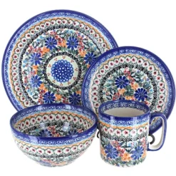 Blue Rose Polish Pottery Vena Dinnerware (16 PC) -Blue Rose Pottery Store GUEST 7cf93096 f9fc 4fa8 8e3b ad20a96f9240