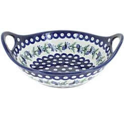 Blue Rose Polish Pottery 1813 Zaklady Small Bowl With Handles -Blue Rose Pottery Store GUEST 7d0694b4 9b90 496a 9b75 a9305a6f62d2