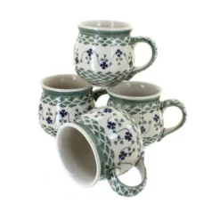 Blue Rose Polish Pottery K090-4 Manufaktura Bubble Mug Set -Blue Rose Pottery Store GUEST 7d66cbb8 c085 4c8e a8e3 1f03a3946af6