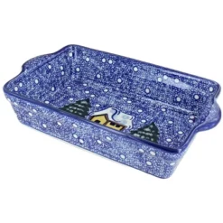 Blue Rose Polish Pottery 43D WR Unikat Loaf Baker With Handles -Blue Rose Pottery Store GUEST 7fcfbbd5 a43e 45f0 8d6b 5864cef200fc