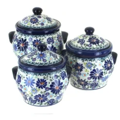 Blue Rose Polish Pottery 1300 Zaklady Canister Set 17 Blue Rose Polish Pottery 1300 Zaklady Canister Set -Blue Rose Pottery Store GUEST 800106d2 b075 4d44 8fbd aa1a3f481dc0