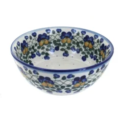 Blue Rose Polish Pottery 12E WR Unikat Large Bowl -Blue Rose Pottery Store GUEST 804a576e 424a 47cf afcf 142e3d1aaf61