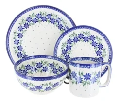 Blue Rose Polish Pottery Vena Dinnerware (16 PC) -Blue Rose Pottery Store GUEST 80d5c716 11d1 4f92 b994 a22ba65a85f5