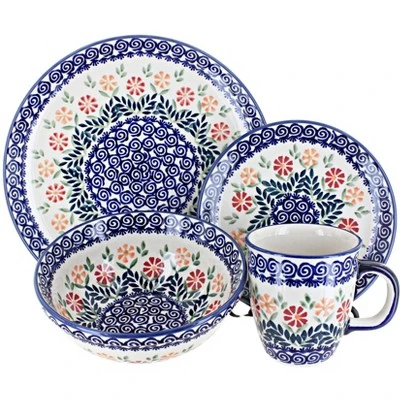 Blue Rose Polish Pottery Manufaktura Dinnerware (4PC) 12 Blue Rose Polish Pottery Manufaktura Dinnerware (4PC) - Image 10
