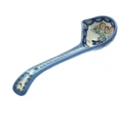 Blue Rose Polish Pottery 10 Vena Gravy Ladle