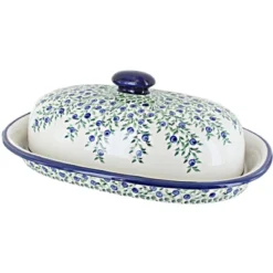 Blue Rose Polish Pottery 941 Zaklady Bread Container -Blue Rose Pottery Store GUEST 82194622 757c 4101 ba5b 10b113041dcf