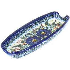 Blue Rose Polish Pottery 159-Vena Corn On The Cob Dish -Blue Rose Pottery Store GUEST 821fa2f8 dd73 4a8f 9db7 40abb0600379