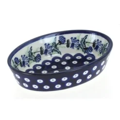 Blue Rose Polish Pottery 703 Zaklady Extra Small Oval Baker -Blue Rose Pottery Store GUEST 839d8f08 461c 4a10 8a89 64410c778bc8