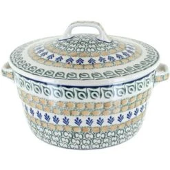 Blue Rose Polish Pottery 278 Ceramika Artystyczna Covered Round Baker -Blue Rose Pottery Store GUEST 83a04919 c5be 4c08 9849 fcd9658f8969