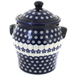 Blue Rose Polish Pottery 1100 Zaklady Large Canister -Blue Rose Pottery Store GUEST 848b6ef0 d3b1 4158 b1ff 07255f9e601f
