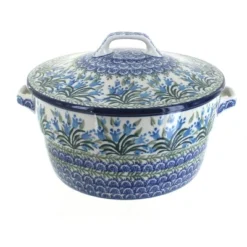 Blue Rose Polish Pottery 278 Ceramika Artystyczna Covered Round Baker -Blue Rose Pottery Store GUEST 850b3eee d5b1 4b94 97b7 b1dfdbf6370b