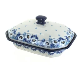 Blue Rose Polish Pottery 662 Ceramika Artystyczna Medium Covered Baker -Blue Rose Pottery Store GUEST 85bb12de 3d6a 418e 8d3e 7305a796dec0