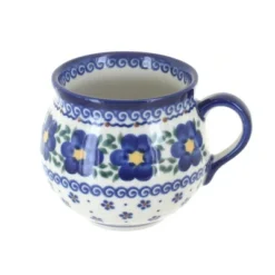 Blue Rose Polish Pottery 455 Vena Bubble Mug