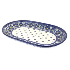 Blue Rose Polish Pottery 116 Vena Large Oval Serving Dish -Blue Rose Pottery Store GUEST 8623e3d1 6f9e 4cb2 9584 371711ce7b9a