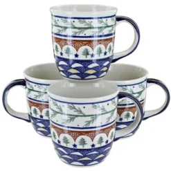 Blue Rose Polish Pottery 1800 Zaklady 4PC Mug Set -Blue Rose Pottery Store GUEST 86350557 6676 4486 8acb bb3dee5880c0