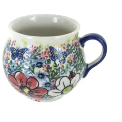 Blue Rose Polish Pottery 455 Vena Bubble Mug -Blue Rose Pottery Store GUEST 87e5342d ebf0 49be bdc9 8a9ffd718c52