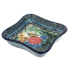 Blue Rose Polish Pottery 630 Ceramika Artystyczna Small Square Dish -Blue Rose Pottery Store GUEST 88a098fa 3aa8 4286 ba97 c30eee368cf4