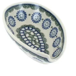Blue Rose Polish Pottery 381 Ceramika Artystyczna Small Spoon Rest -Blue Rose Pottery Store GUEST 88d5cf8f e890 4900 b95c da4eff5b0550