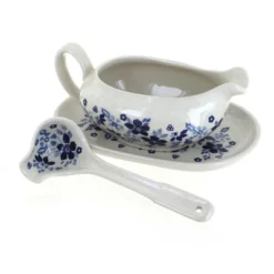 Blue Rose Polish Pottery S119 Manufaktura Gravy Boat Plate & Ladle -Blue Rose Pottery Store GUEST 88d5ff51 4d7b 4a11 aa37 392d87627f91