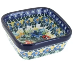 Blue Rose Polish Pottery 428 Ceramika Artystyczna Small Square Dish 13 Blue Rose Polish Pottery 428 Ceramika Artystyczna Small Square Dish -Blue Rose Pottery Store GUEST 88f53d09 bbb9 43db aae4 452e381c08b5