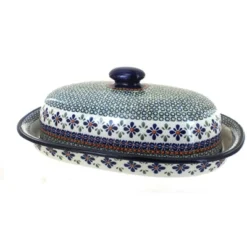 Blue Rose Polish Pottery 941 Zaklady Bread Container -Blue Rose Pottery Store GUEST 891ed43a 38f4 46a9 8dff c05a63a271f1