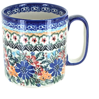 Blue Rose Polish Pottery Vena Mug 7 Blue Rose Polish Pottery Vena Mug - Image 5