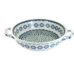 Blue Rose Polish Pottery 419 Ceramika Artystyczna Small Round Casserole With Handles -Blue Rose Pottery Store GUEST 8a5daa68 1cec 46c0 a543 aa1d9996b39c
