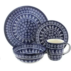 Blue Rose Polish Pottery Zaklady Dinnerware (16 PC) -Blue Rose Pottery Store GUEST 8b16addd c495 42c0 b92e 5d2b0f37681a 1