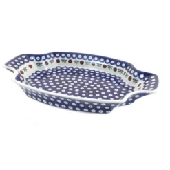 Blue Rose Polish Pottery 1208 Zaklady Large Serving Tray -Blue Rose Pottery Store GUEST 8d19160d ab50 472f a56d 433895515bc3