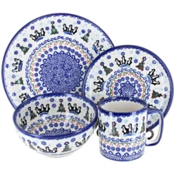 Blue Rose Polish Pottery Vena Dinnerware (4 PC) -Blue Rose Pottery Store GUEST 8d1a3340 b0c0 4162 9f8a 625c7a187cba 1