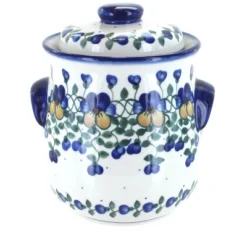 Blue Rose Polish Pottery 37A WR Unikat Cookie Jar -Blue Rose Pottery Store GUEST 8de70ec3 47f4 4adb bb1b bb90eca41fde