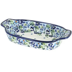 Blue Rose Polish Pottery 1281 Zaklady Rectangular Serving Dish -Blue Rose Pottery Store GUEST 8dfebbc5 b1ee 4e4a 9427 5e52d1bb2ee5