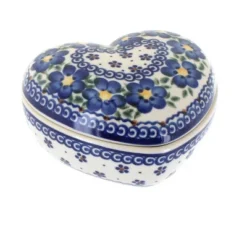 Blue Rose Polish Pottery 124 Vena Large Heart Box -Blue Rose Pottery Store GUEST 8e5083b8 f821 4c29 a8ba 663e4aa4adca