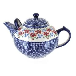 Blue Rose Polish Pottery C001 Manufaktura Large Teapot -Blue Rose Pottery Store GUEST 8f5f1cca b4b4 42a6 aba9 8c8d6d89c131