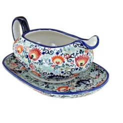 Blue Rose Polish Pottery S119 Manufaktura Gravy Boat & Plate 23 Blue Rose Polish Pottery S119 Manufaktura Gravy Boat & Plate -Blue Rose Pottery Store GUEST 8f9662d7 972e 4af1 b04b b464dfb050bc