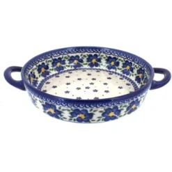 Blue Rose Polish Pottery 152 Vena Small Round Baker With Handles -Blue Rose Pottery Store GUEST 8ff1d5ab c1be 42e8 95b4 f1ad0bb8273b