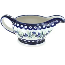 Blue Rose Polish Pottery 1258 Zaklady Gravy Boat -Blue Rose Pottery Store GUEST 90928c6d 09e4 47e9 ae30 3b883935545b