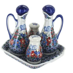 Blue Rose Polish Pottery 41 Vena Table Accessory Set -Blue Rose Pottery Store GUEST 90b2adf2 997c 4c0b 9c57 0046052a4b22