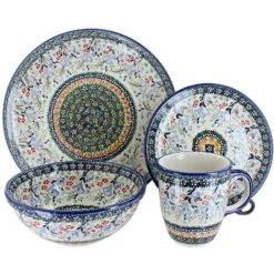 Blue Rose Polish Pottery Manufaktura Dinnerware (16PC) -Blue Rose Pottery Store GUEST 92a1c1b6 c674 467f 8c58 0fbd082ad7f3