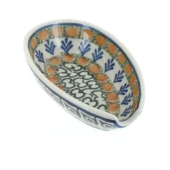 Blue Rose Polish Pottery 381 Ceramika Artystyczna Small Spoon Rest -Blue Rose Pottery Store GUEST 9306eb35 f45c 407d bfbb a6018698a3ba