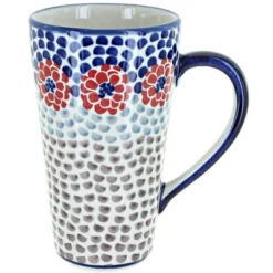 Blue Rose Polish Pottery K083 Manufaktura Large Coffee Mug -Blue Rose Pottery Store GUEST 9317010c 0bfb 422b 8d7e 2c0693320038