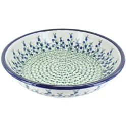 Blue Rose Polish Pottery 1253 Zaklady Large Shallow Serving Bowl -Blue Rose Pottery Store GUEST 9325a941 b8ab 4099 b88d 1d837171876c