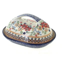 Blue Rose Polish Pottery M077 Manufaktura Butter Dish -Blue Rose Pottery Store GUEST 9346f436 4345 4697 bf8d cb561a218455